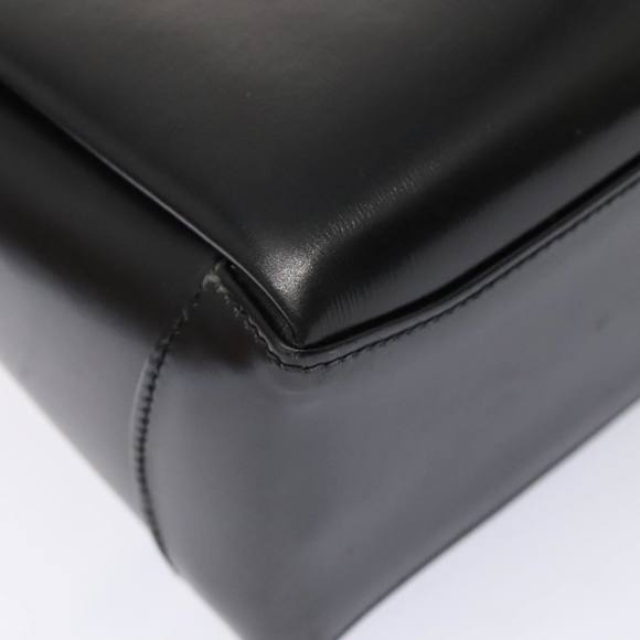 GUCCI Hand Bag Leather Black Gold Auth ep5464 - Picture 11 of 16